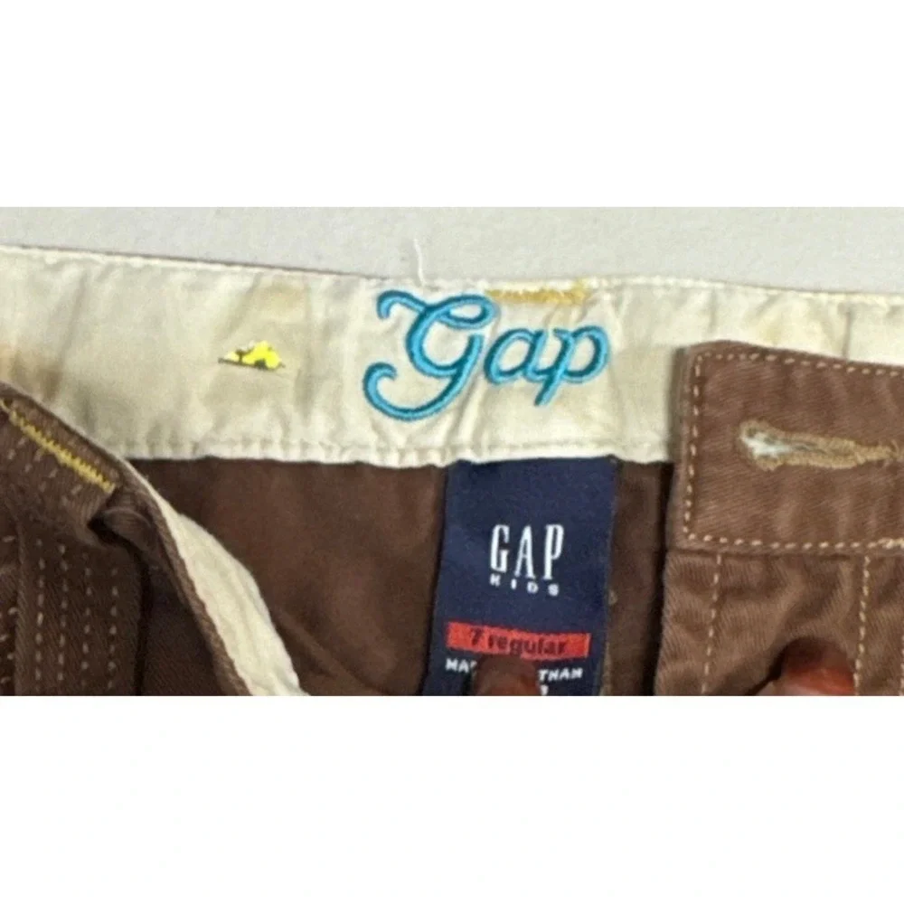 Gap Kids Brown Denim Mini Skirt Size 7 Regular Cotton‎ Twill Casual